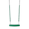  Molded Flat Swing Seat with 5'6" Heavy Duty Chain - Green Swing / Green Chain