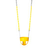 Commercial Full Bucket Swing Seat with 8'6" Heavy Duty Chain (S-276) - Yellow Swing / Yellow Chain