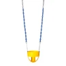Commercial Full Bucket Swing Seat with 5'6" Heavy Duty Chain (S-277) - Yellow Swing / Blue Chain