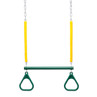 Trapeze Bar and Triangle Rings with 3'4" Soft Grip Chain Trapeze Bar and Triangle Rings with 3'4" Soft Grip Chain