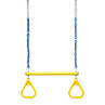 Trapeze Bar and Triangle Rings with 3'6" Plastisol Chain Trapeze Bar and Triangle Rings with 3'6" Plastisol Chain