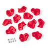 Small Climbing Rock Holds Set of 12 - Red Small Climbing Rock Holds Set of 12 - Red