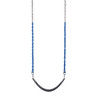 Basic Commercial Belt Swing Seat with 5'6" Plastisol Chain - Black Swing / Blue Chain Basic Commercial Belt Swing Seat with 5'6" Plastisol Chain - Black Swing / Blue Chain