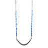 Basic Commercial Belt Swing Seat with 8'6" Heavy Duty Chain (S-026) - Black Swing / Blue Chain Basic Commercial Belt Swing Seat with 8'6" Heavy Duty Chain (S-026) - Black Swing / Blue Chain