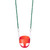 Residential Full Bucket Swing Seat with 5'6" Fully Coated Chain (S-265R) - Red Swing / Green Chain