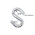Commercial 3/8" S-Hook - Zinc Plated (H-04
