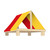 Custom Vinyl Roof Tarp for Playset - Red/Yellow