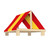 Playset Vinyl Roof Tarp - 3 Colors - Red/Yellow/Red