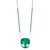 Residential Full Bucket Swing Seat with 5'6" Plastisol Chain (S-262R) - Green Swing / Green Chain