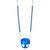 Residential Full Bucket Swing Seat with 5'6" Soft Grip Chain (S-263R) - Blue Swing / Blue Chain