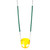 Residential Full Bucket Swing Seat with 5'6" Soft Grip Chain (S-263R) - Yellow Swing / Green Chain