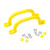 Hand Grip with Finger Ridges (Pair) - Yellow
