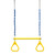 Trapeze Bar and Triangle Rings with 3'6" Plastisol Chain