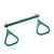 Trapeze Bar with Triangle Rings (C-17R) - Green