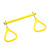Trapeze Bar with Triangle Rings (C-17R) - Yellow