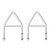 Mega Flat Swing Seat A-Brackets (Pair) (0763000)