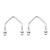 Flat Swing Seat A-Brackets (Pair) (SRE-19-AB)