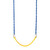 CoPoly Deluxe Residential Belt Seat with 5'6" Fully Coated Chain (S-095R) - Yellow Swing / Blue Chain