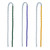 5'6" Plastisol Coated Chain - Yellow, Blue, Green