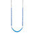 Basic Commercial Belt Swing Seat with 5'6" Plastisol Chain - Blue Swing / Blue Chain