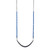 Basic Commercial Belt Swing Seat with 5'6" Plastisol Chain - Black Swing / Blue Chain