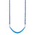 Basic Commercial Belt Swing Seat with 5'6" Fully Coated Chain - Blue Swing / Blue Chain