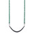 Basic Commercial Belt Swing Seat with 5'6" Fully Coated Chain - Black Swing / Green Chain