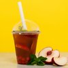 Boba peach iced tea