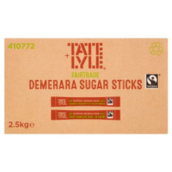 Tate & Lyle Sugar Sticks | Demerara | Fairtrade