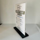 Counter Standing Acrylic Block Sign Holder A4