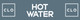 Hot water label