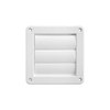 4" White Plastic Louver Vent  (Price Per Piece).  Item#  1423W