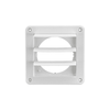 4" White Plastic Louver Vent  (Price Per Piece).  Item#  1423W