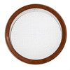 1" Round Open Screen Brown Aluminum Louver with Insect Screen  (Priced Per Bag of 6).  Item#  1" RBS-100