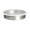 3" Round Open Screen White Aluminum Louver with Insect Screen  (Priced Per Bag of 4).  Item#  3" RWS-100