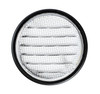 2" Round Black Aluminum Louver with Insect Screen and 4 Aluminum Tabs  (Priced Per Bag of 6).  Item#  2" RBLT-100