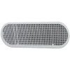 4" x 12" White Plastic Oval Undereave Vent (Price Per Piece).  Item #EAP412W