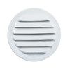 2.5" Round White Aluminum Louver with No Insect Screen  (Priced Per Bag of 4).  Item #2.5" WNS-100
