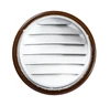 2" Round Brown Aluminum Louver with No Insect Screen  (Priced Per Bag of 6).  Item #2" BNS-100