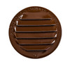 2" Round Brown Aluminum Louver with No Insect Screen  (Priced Per Bag of 6).  Item #2" BNS-100