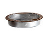 4" Round Brown Aluminum Louver with No Insect Screen  (Priced Per Bag of 4).  Item #4" BNS-100