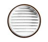 4" Round Brown Aluminum Louver with No Insect Screen  (Priced Per Bag of 4).  Item #4" BNS-100