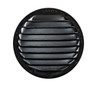 4" Round Black Aluminum Louver with No Insect Screen  (Priced Per Bag of 4).  Item #4" BLNS-100