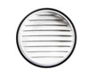6" Round Black Aluminum Louver with No Insect Screen  (Priced Per Bag of 2).  Item #6" BLNS-100