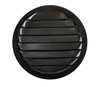 6" Round Black Aluminum Louver with No Insect Screen  (Priced Per Bag of 2).  Item #6" BLNS-100