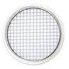 2.5" Round Open Screen White Aluminum Louver with 1/4" Galvanized Steel Screen (Priced Per Bag of 4).  Item#  2.5" RWS-104