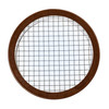 4" Round Open Screen Brown Aluminum Louver with 1/4" Galvanized Steel Screen (Priced Per Bag of 4).  Item# 4" RBS-104