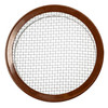 1.5" Round Open Screen Brown Aluminum Louver with 1/8" Galvanized Steel Screen (Priced Per Bag of 6).  Item#  1.5" RBS-108