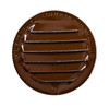 3" Round Brown Aluminum Louver with No Insect Screen and 6 Aluminum Tabs  (Priced Per Bag of 4).  Item#  3" RBT-200