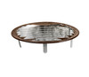 4" Round Brown Aluminum Louver with No Insect Screen and 6 Aluminum Tabs  (Priced Per Bag of 4).  Item#  4" RBT-200